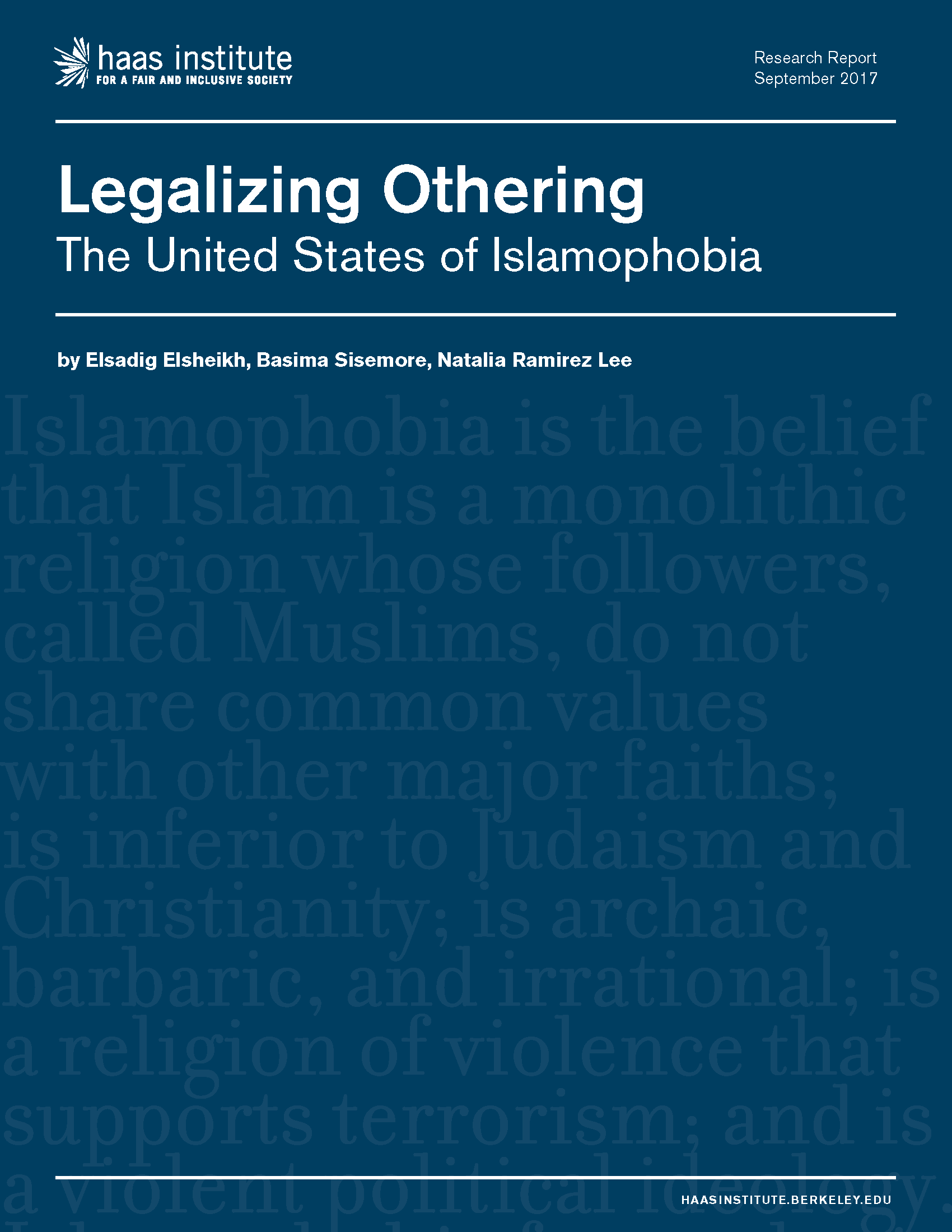 Legalizing Othering cover