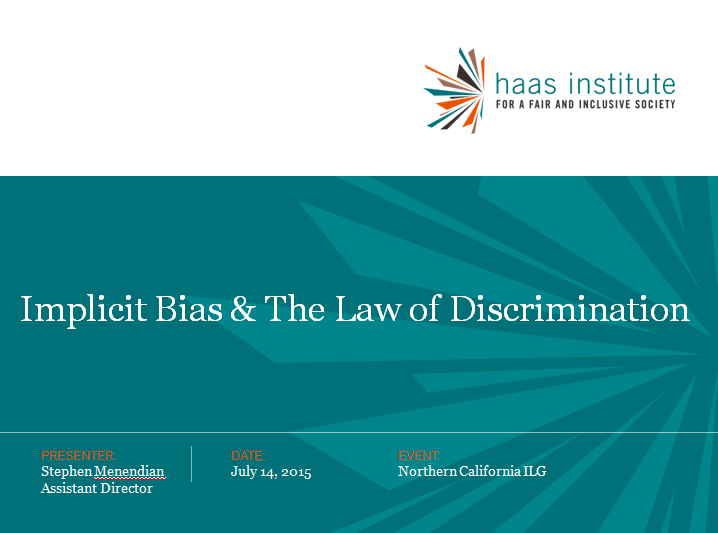 Implicit Bias and Discrimination Presentation Cover