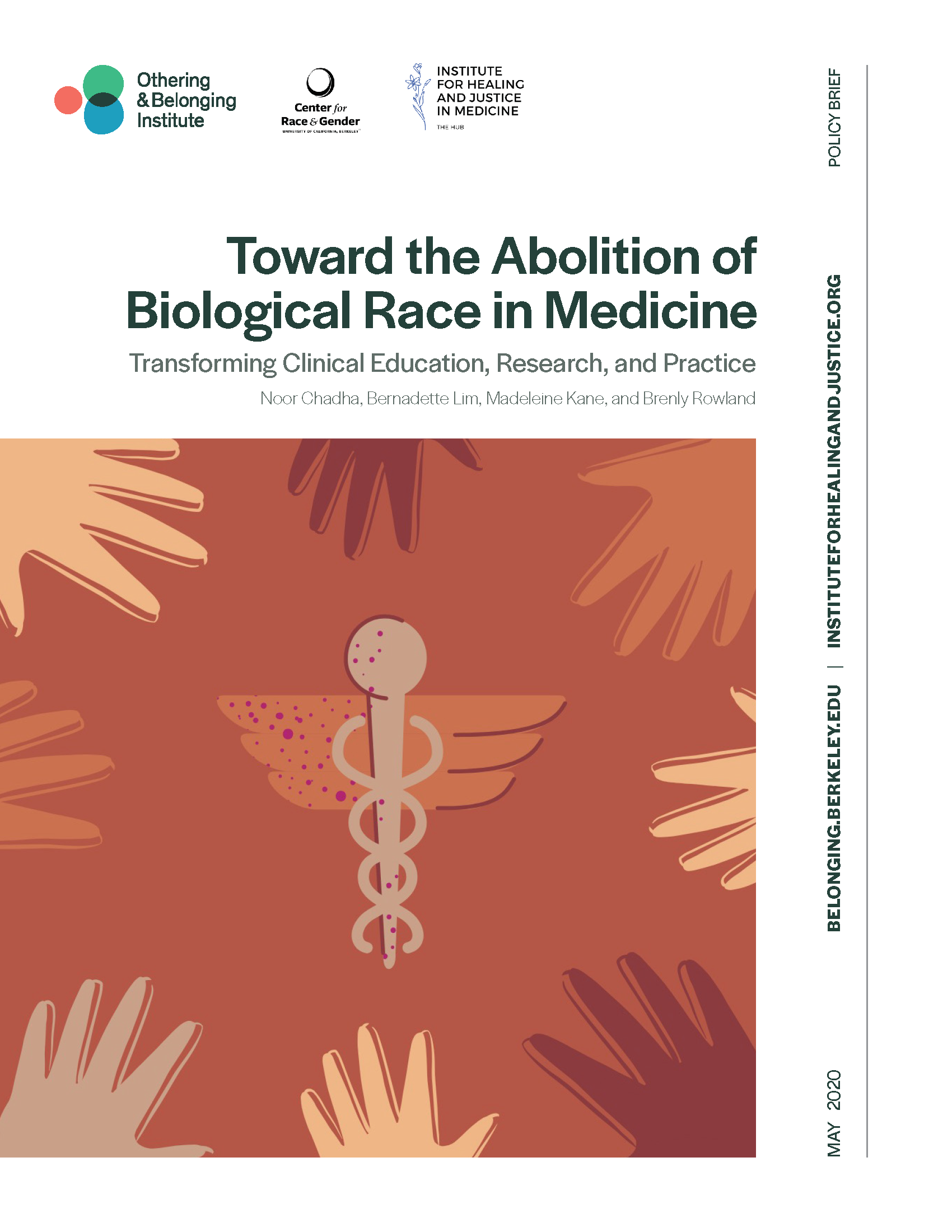 cover of the race in medicine report