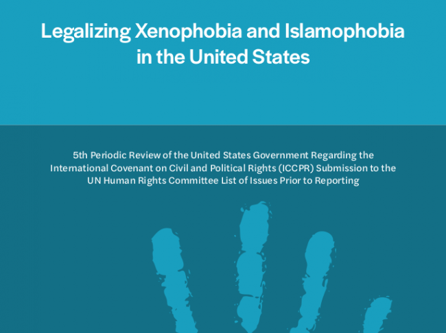 Legalizing Xenophobia report cover image