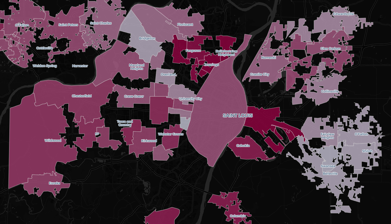 Ferguson segregation map