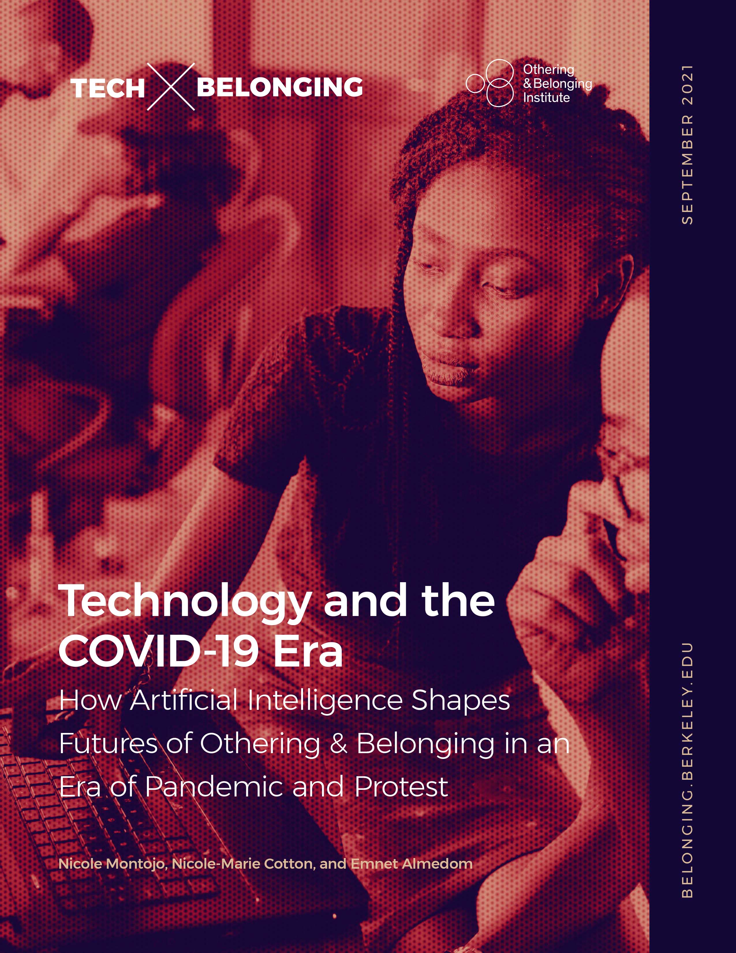 cover of the report featuring a Black woman and her colleague working on a laptop