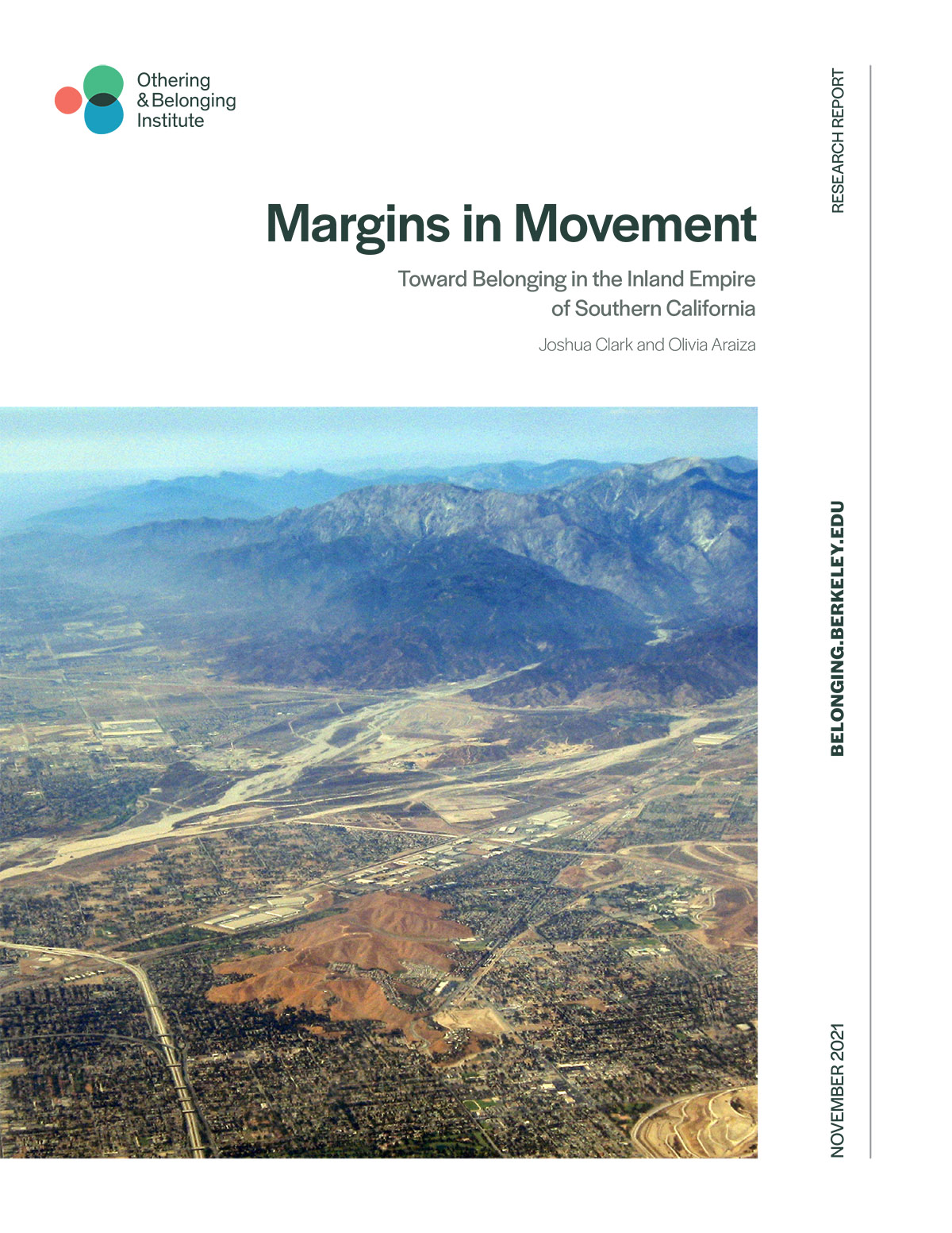 cover of the report featuring an aerial shot of the San Gabriel mountains