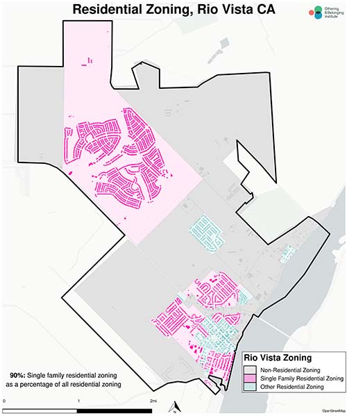 Zoning map of Rio Vista 