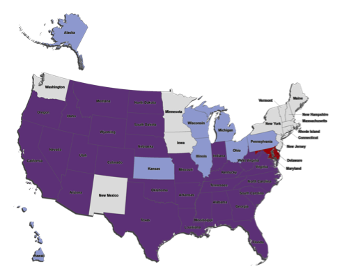 california map of interracial marriage laws