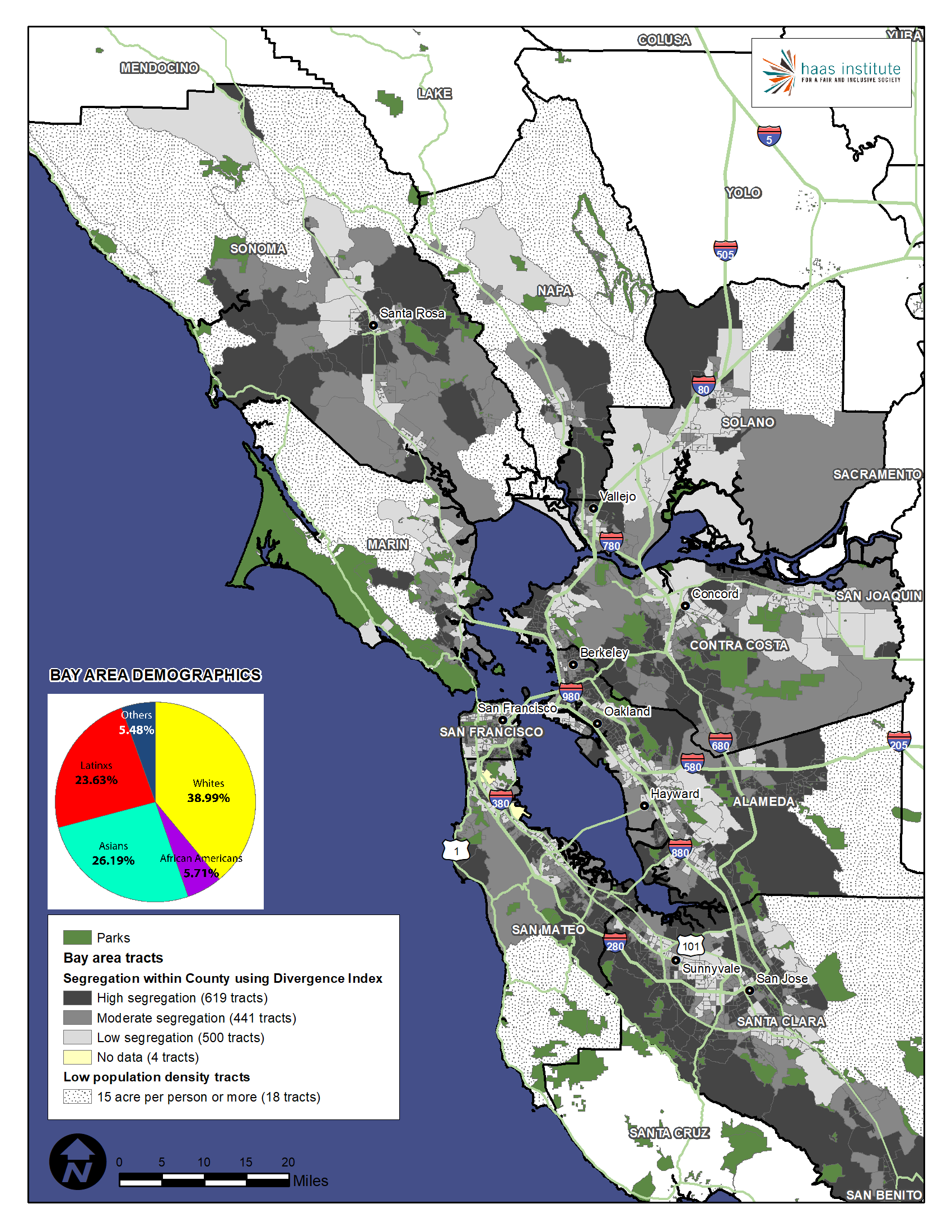 Map shows Bay Area demographics on the whole