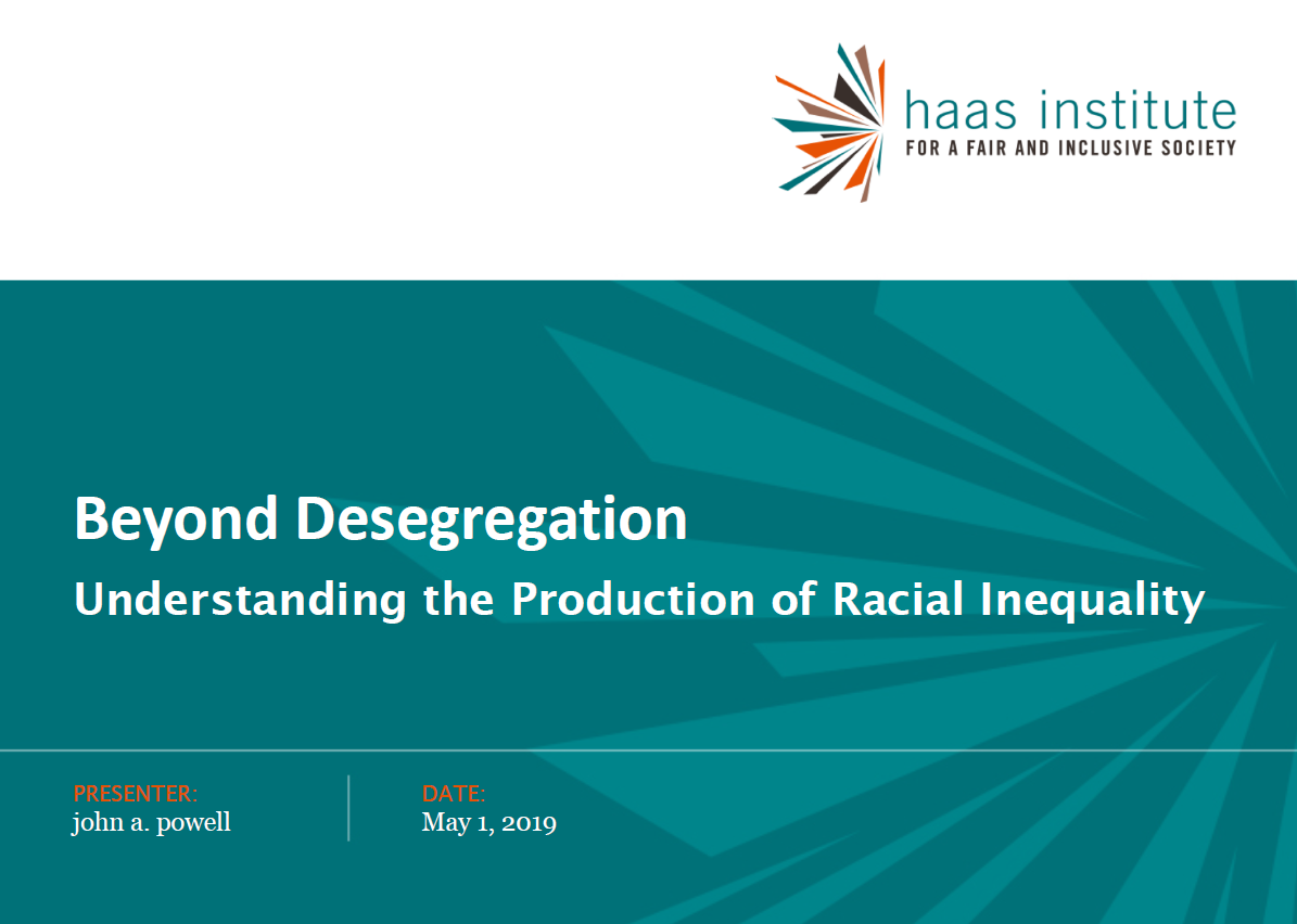 slide from john powell beyond segregation presentation
