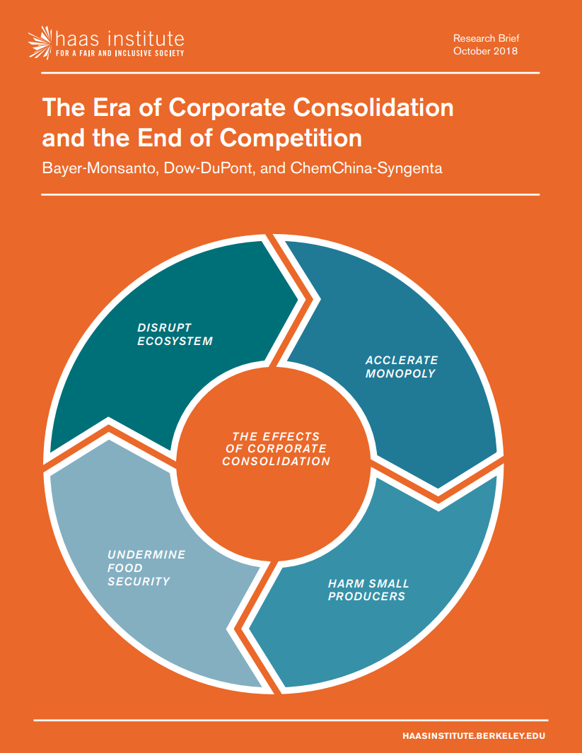 Cover of The Era of Corporate Consolidation and the End of Competition report