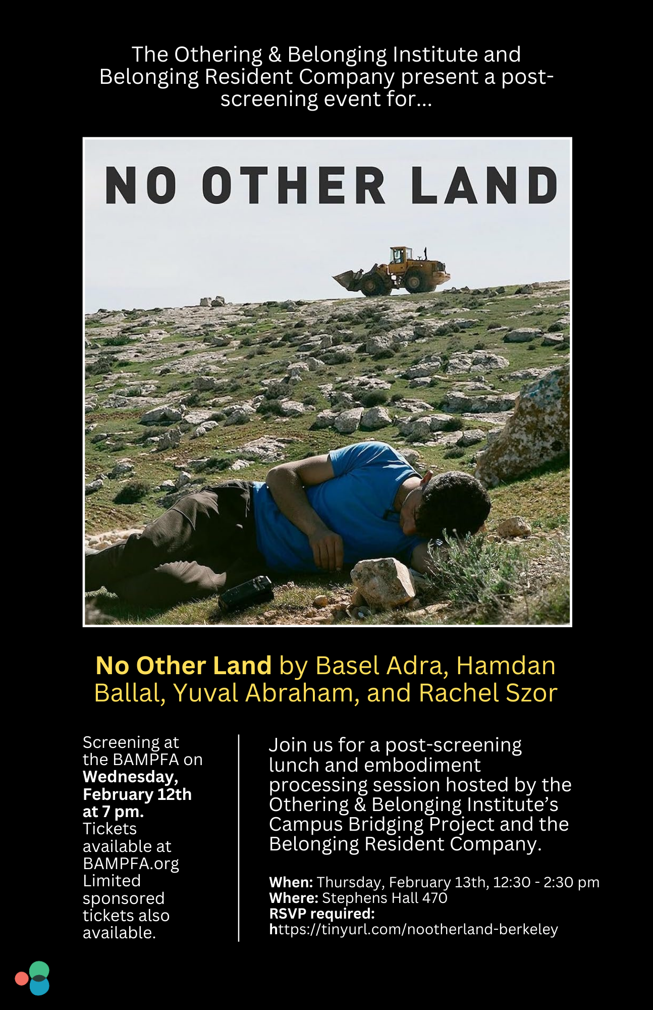 No Other Land post-screening flier