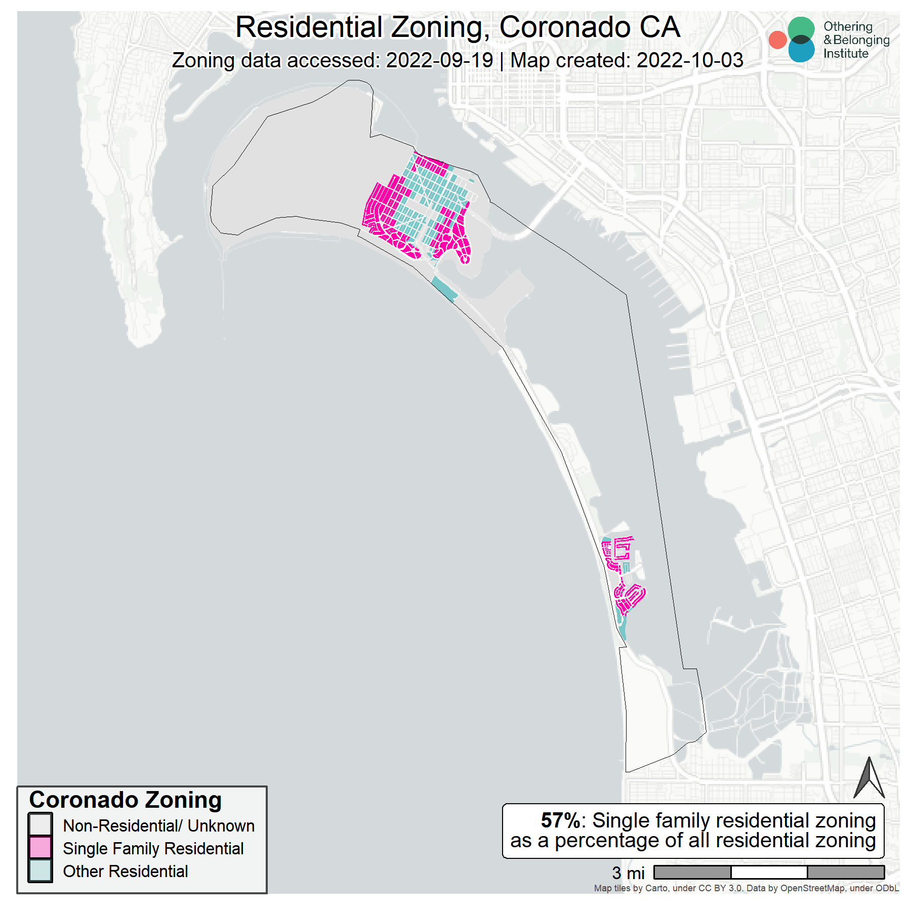 Coronado Zoning map