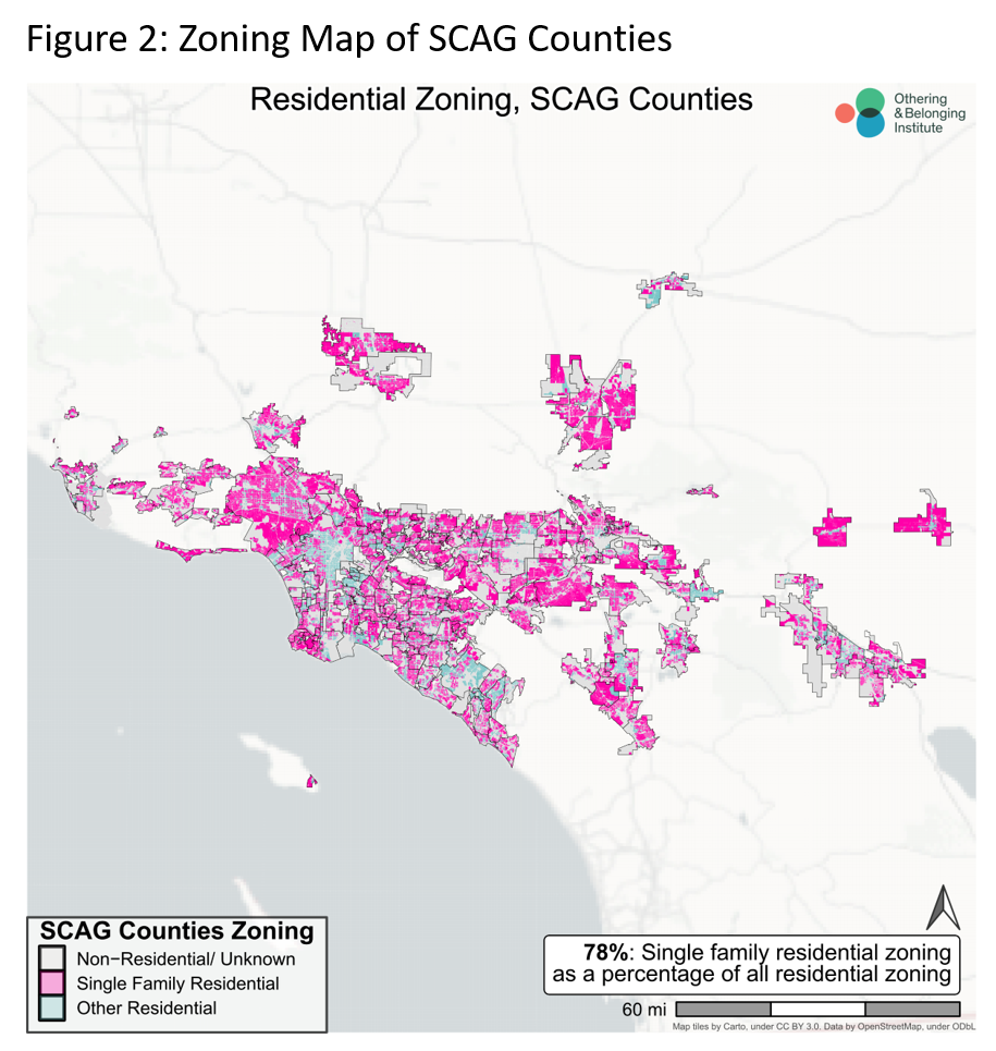 Zoning map of The greater LA Region
