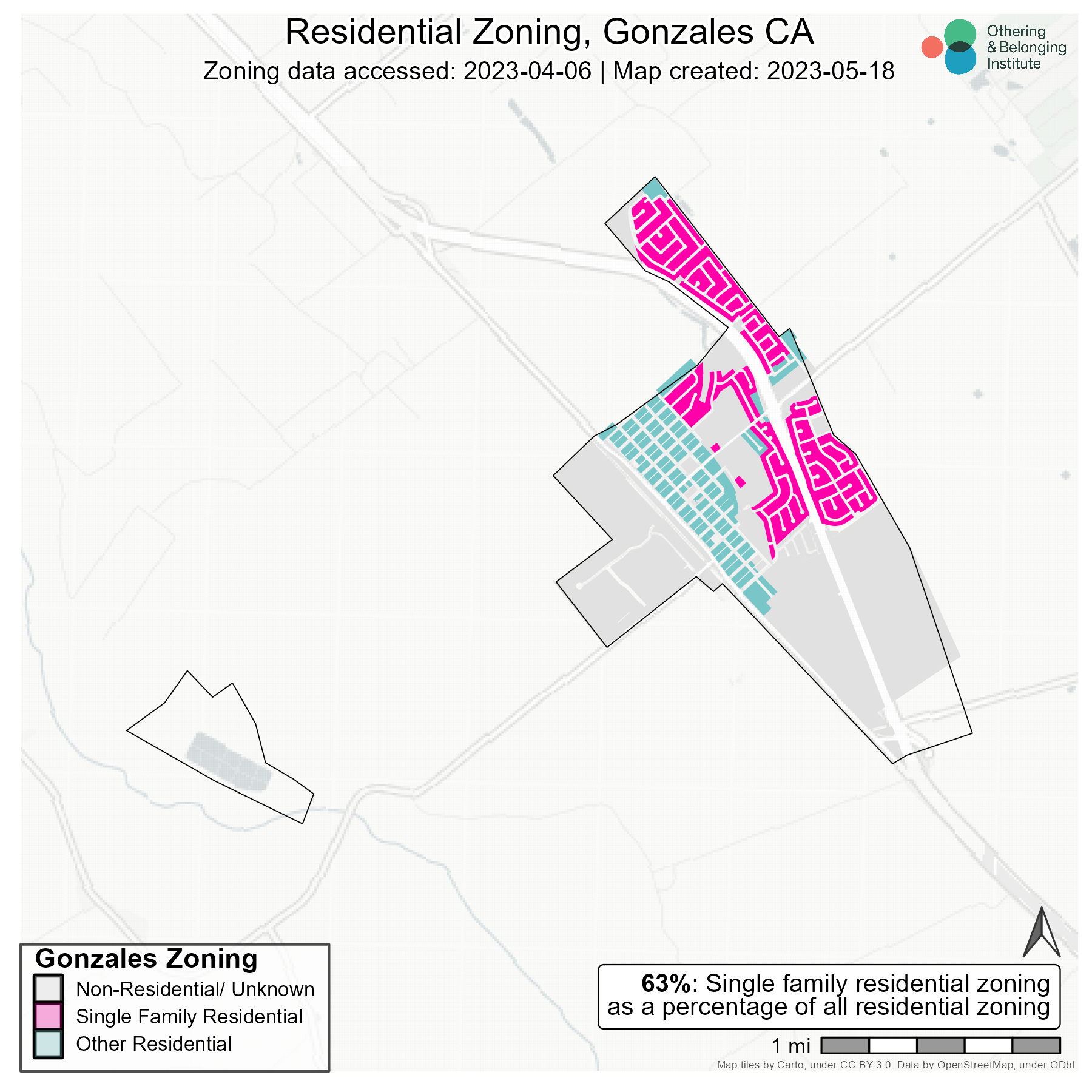 Gonzales Zoning map