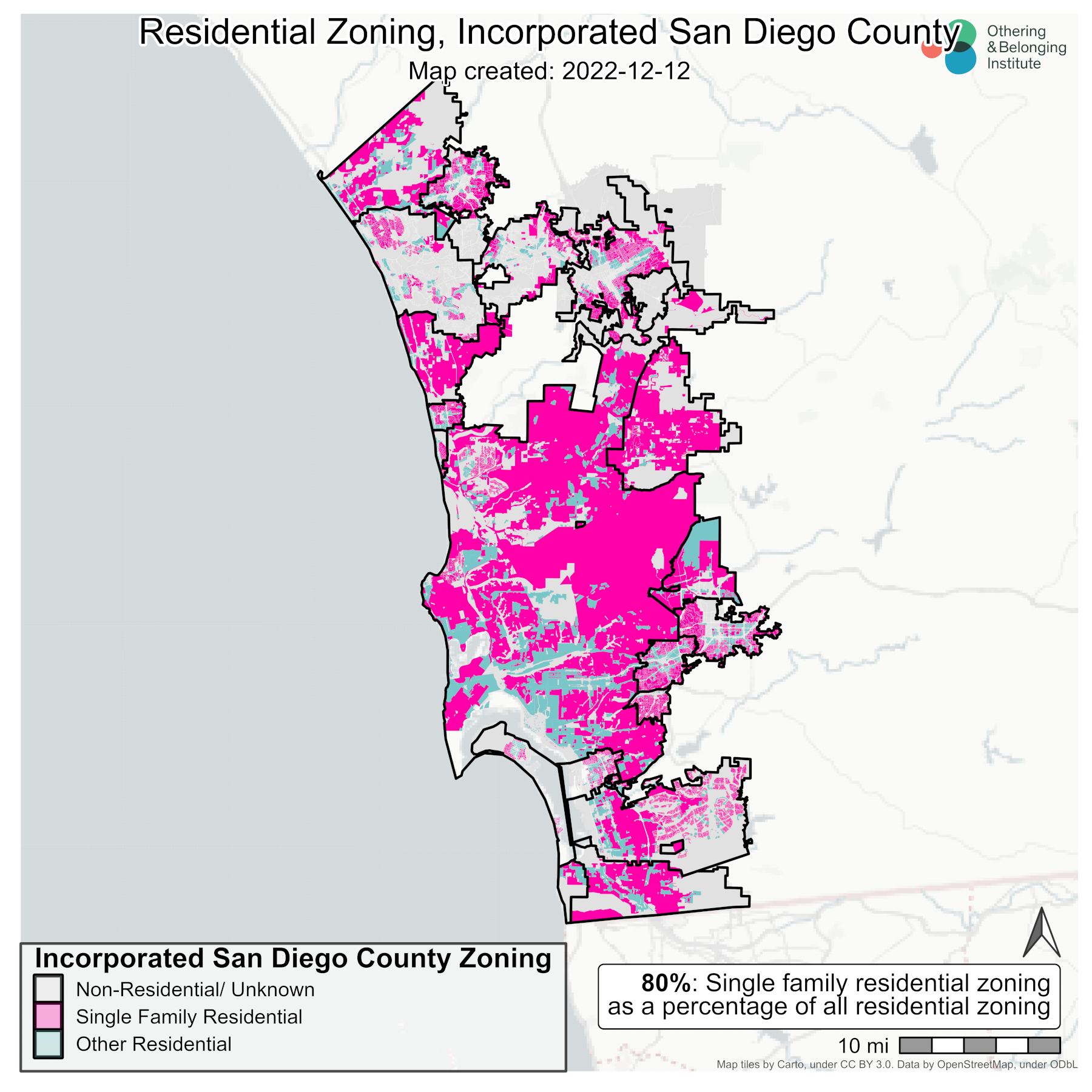 Incorporated San Diego County Map