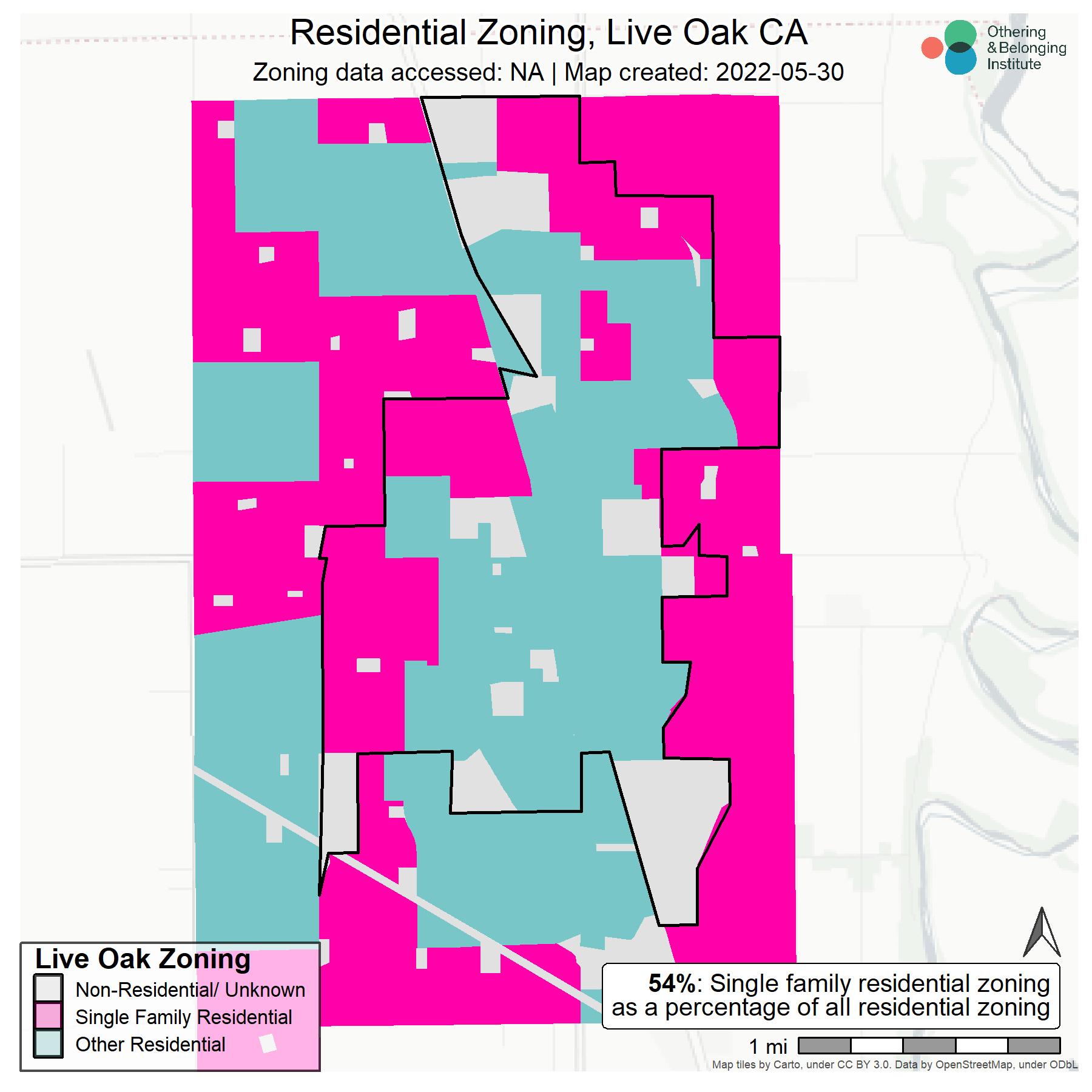 Live Oak Zoning map