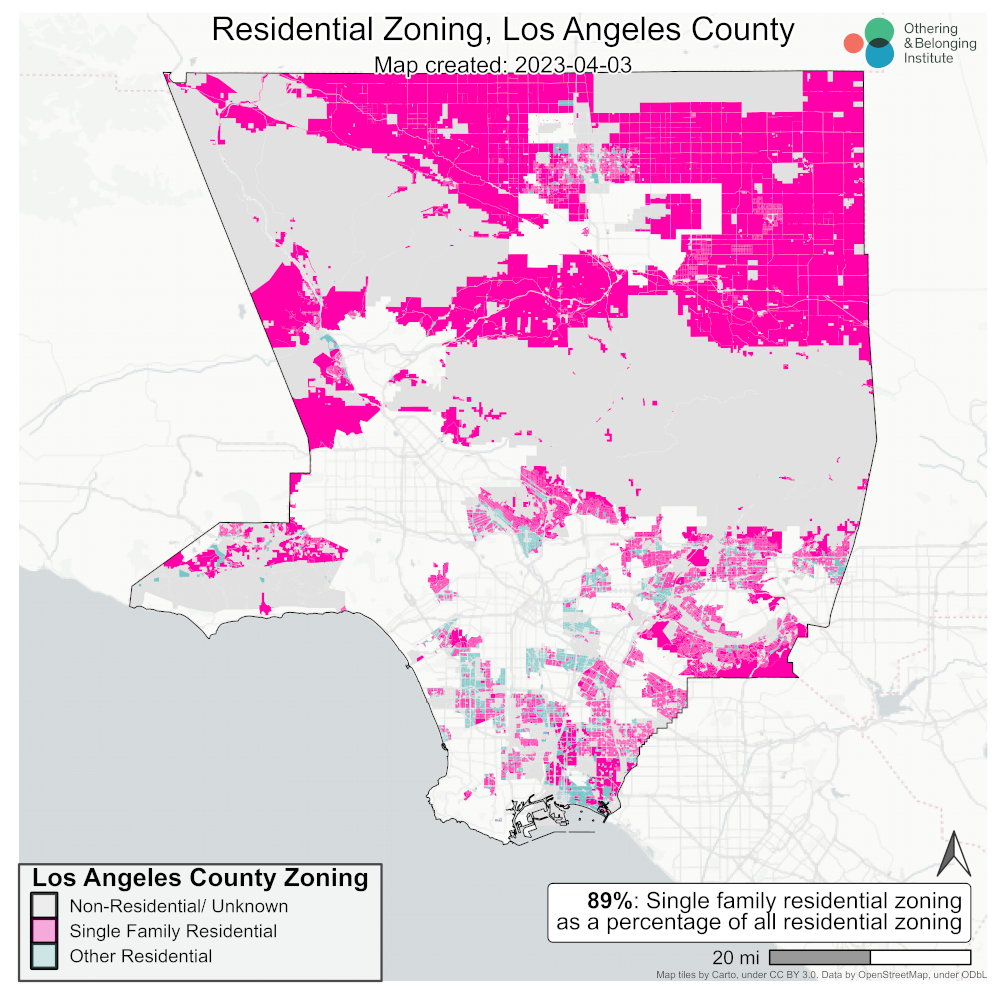 Los Angeles county zoning map