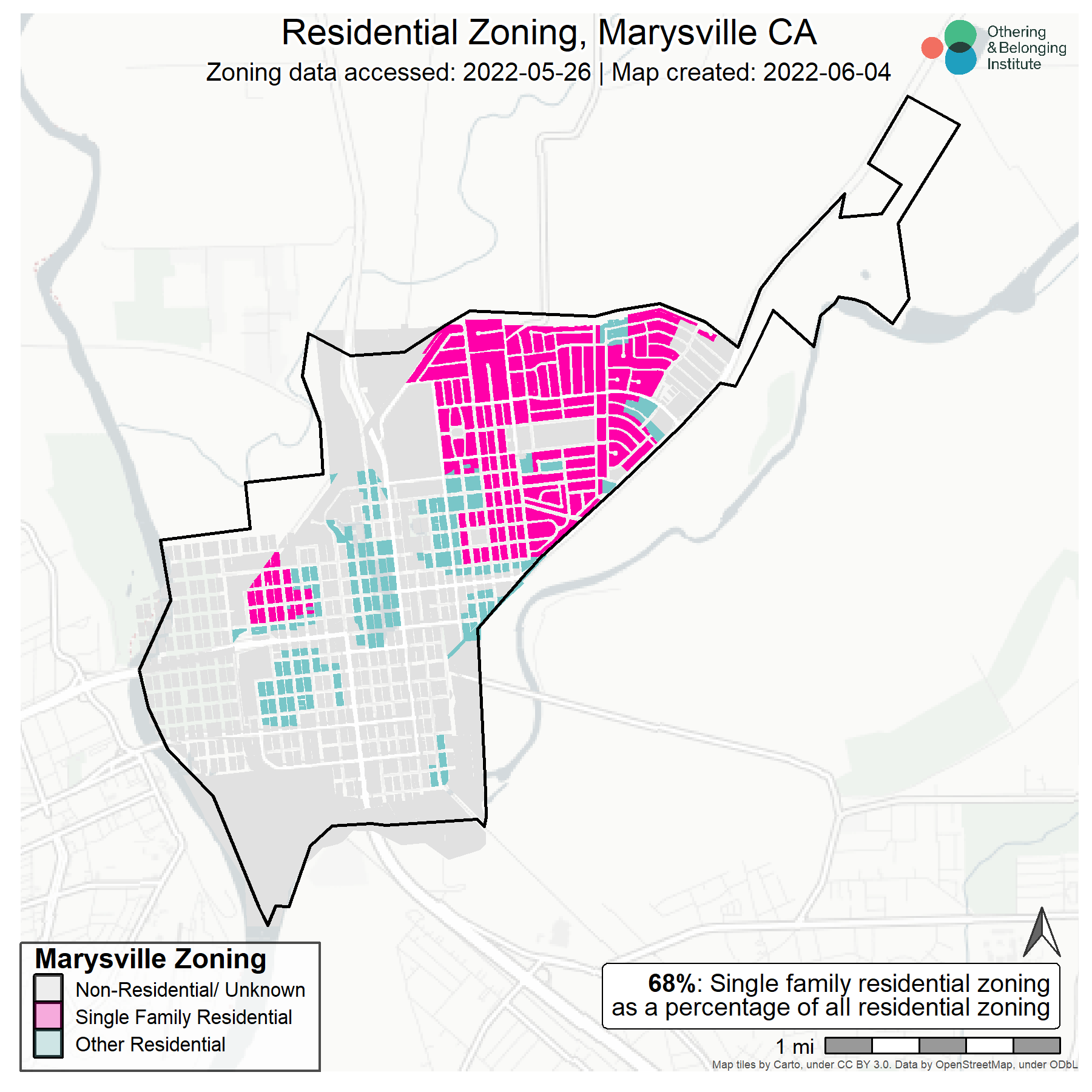 Zoning map of Marysville