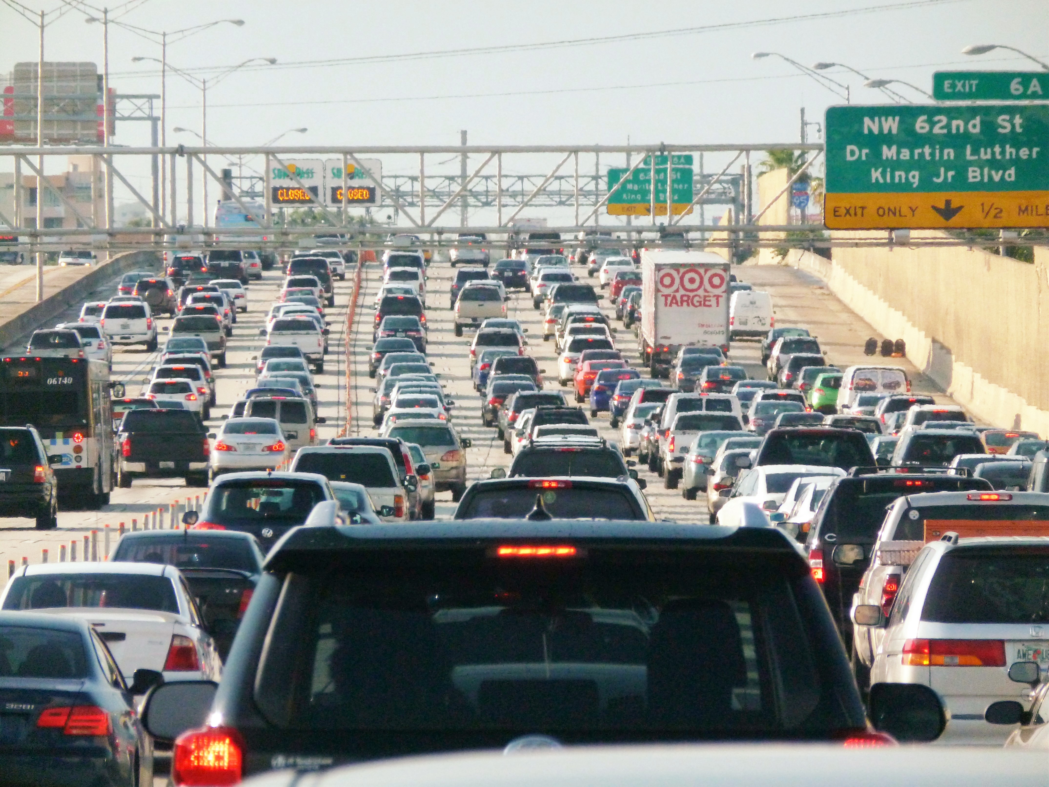Traffic jam in Miami