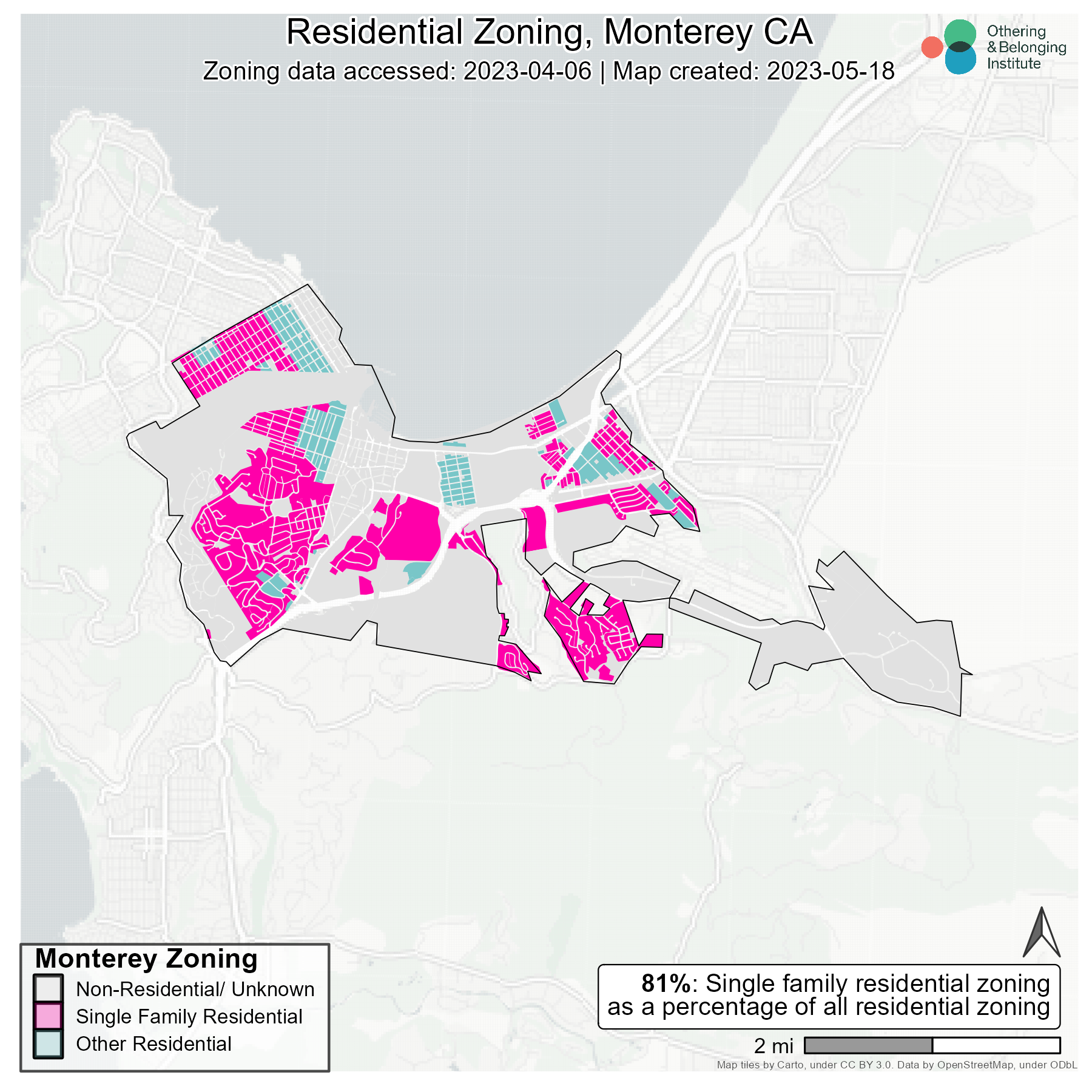 Monterey zoning map