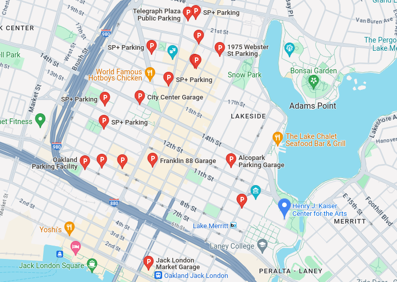 Parking map
