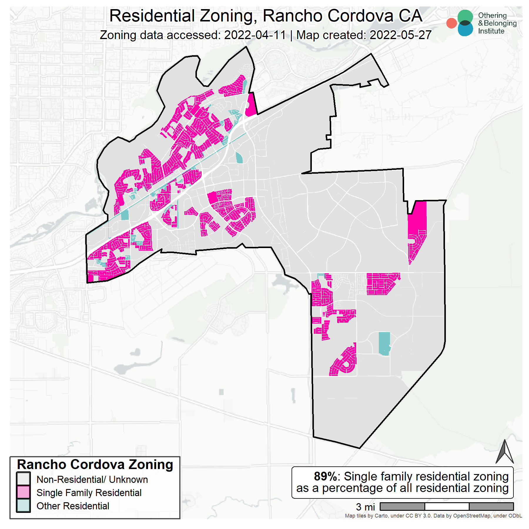 Rancho Cordova Zoning map