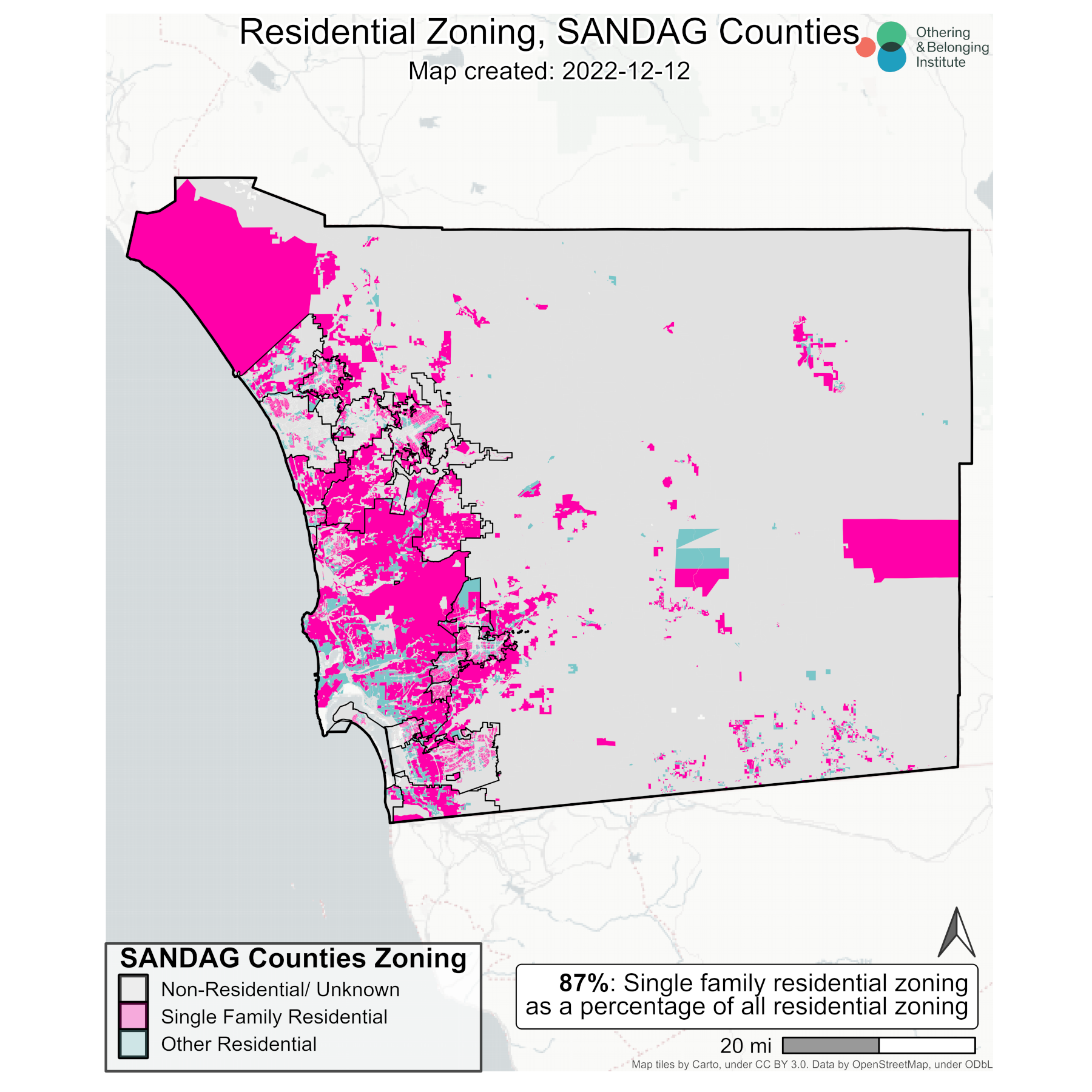 Single Family Zoning in the San Diego Region Othering Belonging