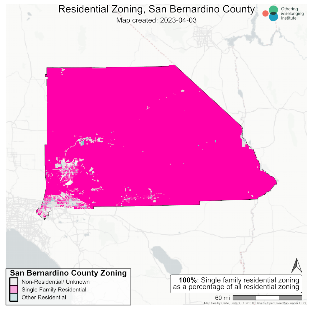 San Bernardino County map