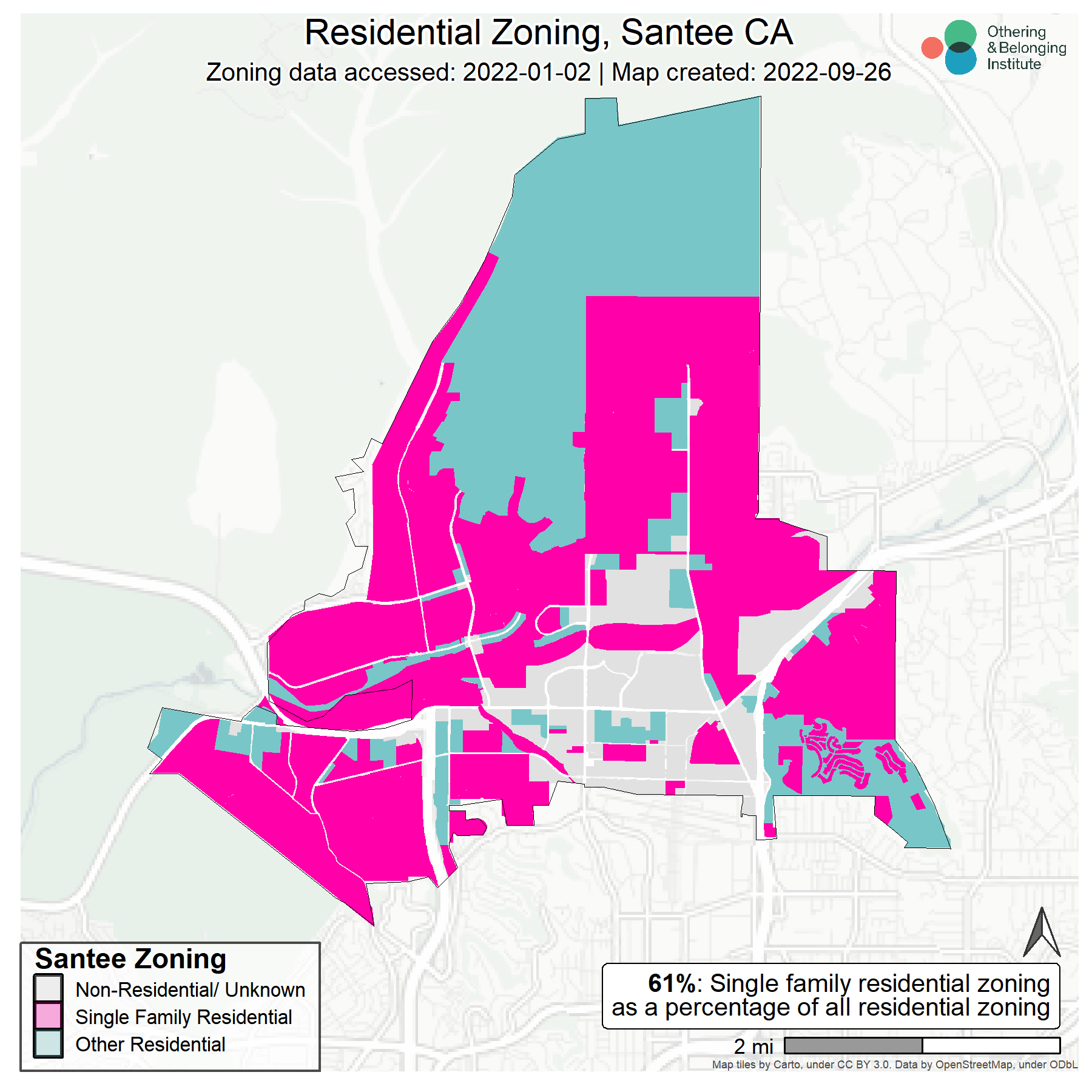 Santee Zoning Map