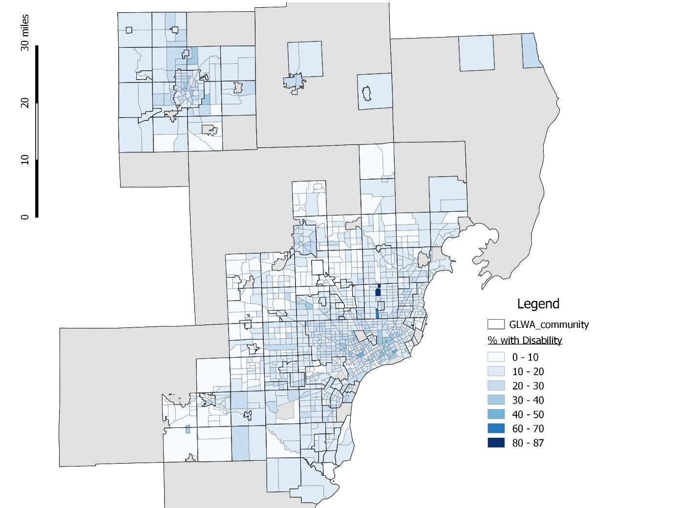 Figure 24 includes an infographic of Census Tracts by Percent with a Disability