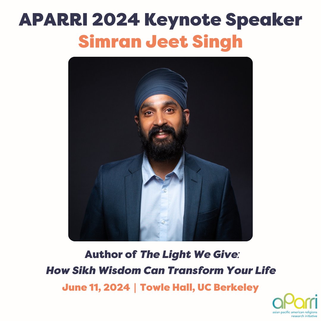 Flyer for Simran Jeet Singh's keynote session on June 11, 2024