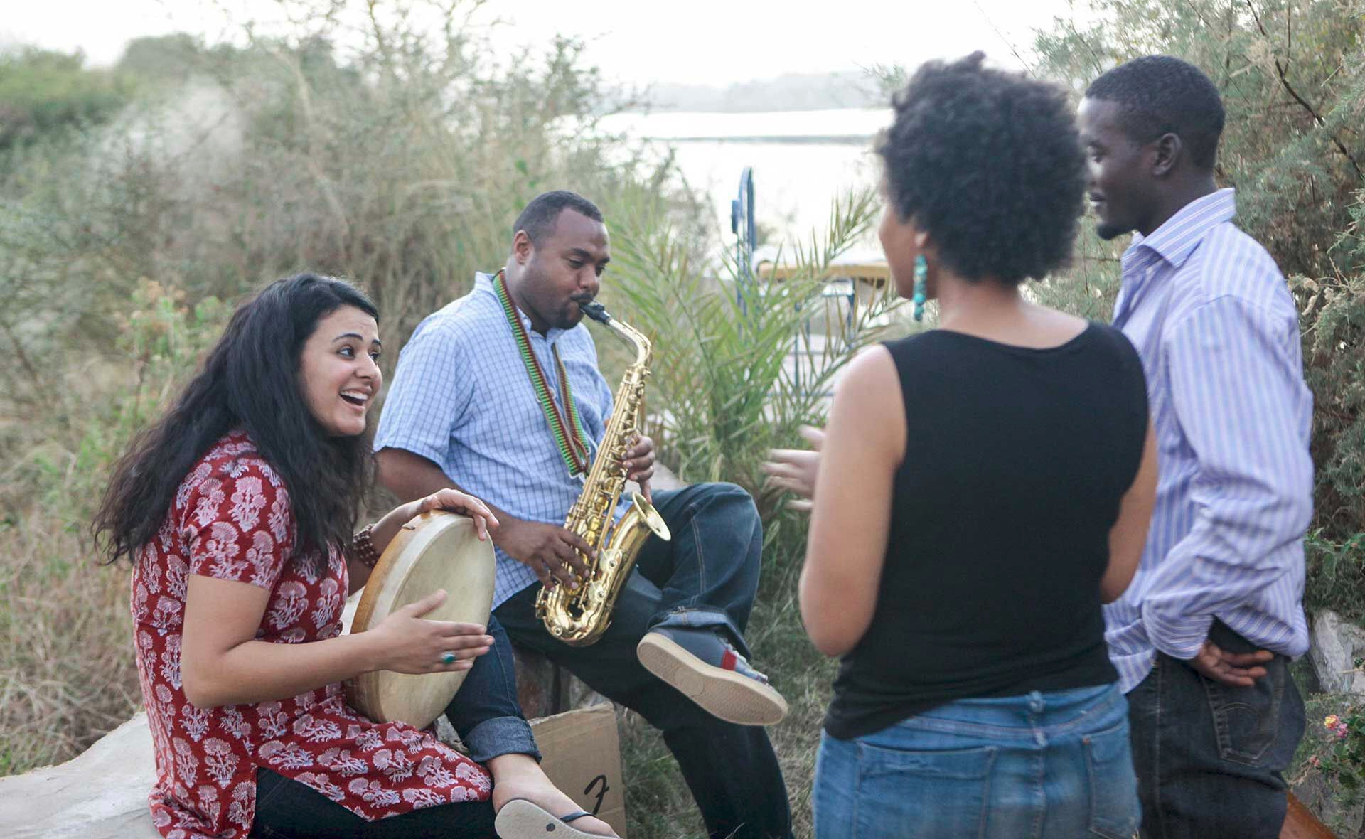 Nile Project, Aswan Gathering, 2013. Photo by Reto Albertalli