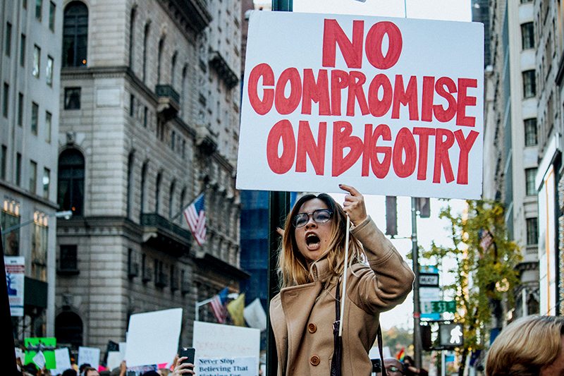 No Compromise on Bigotry Sign, Mathias Wasick, Creative Commons License via Flickr