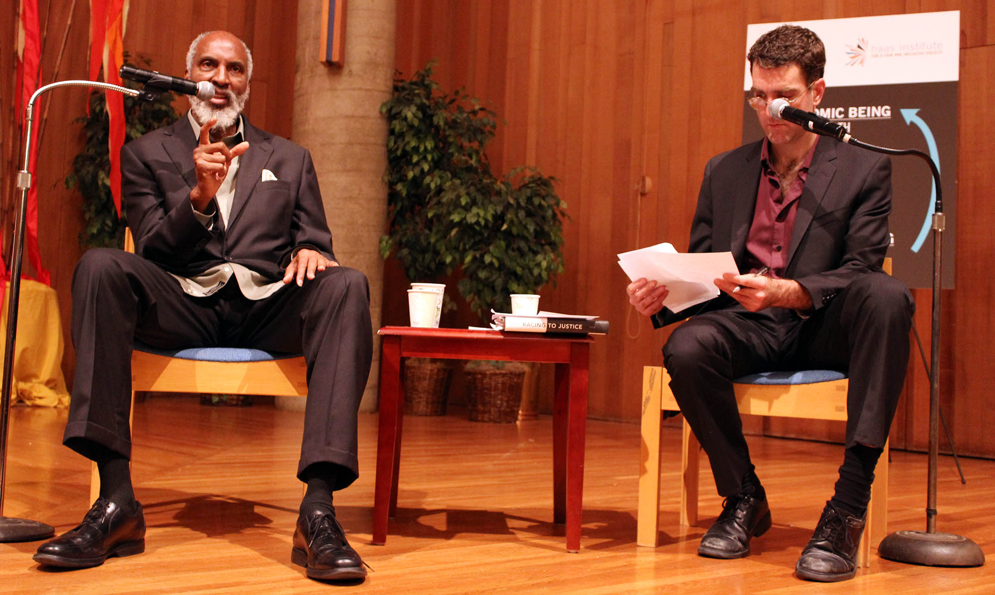 john powell and Brian Edwards-Tiekert on Nov. 5 at St. John's Presbyterian Church in Berkeley.