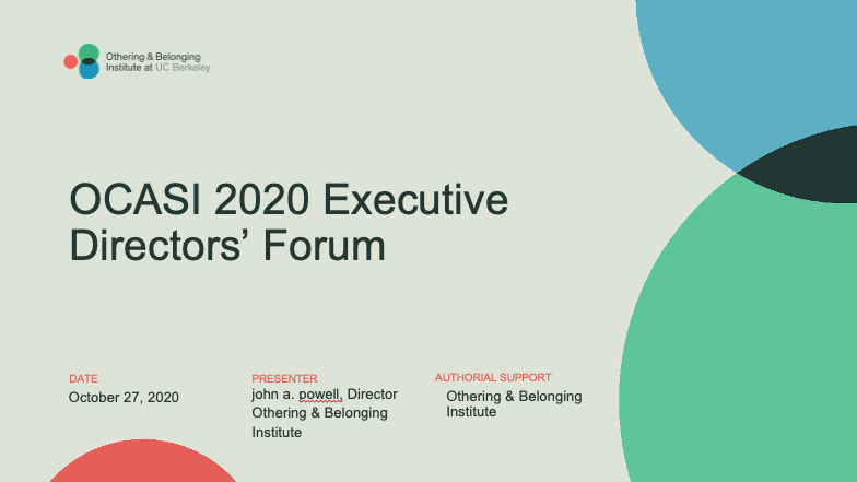 OCASI 2020 Executive Directors’ Forum