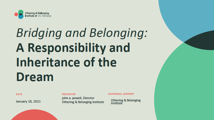 Image on Bridging and Belonging: A Responsibility and Inheritance of the Dream