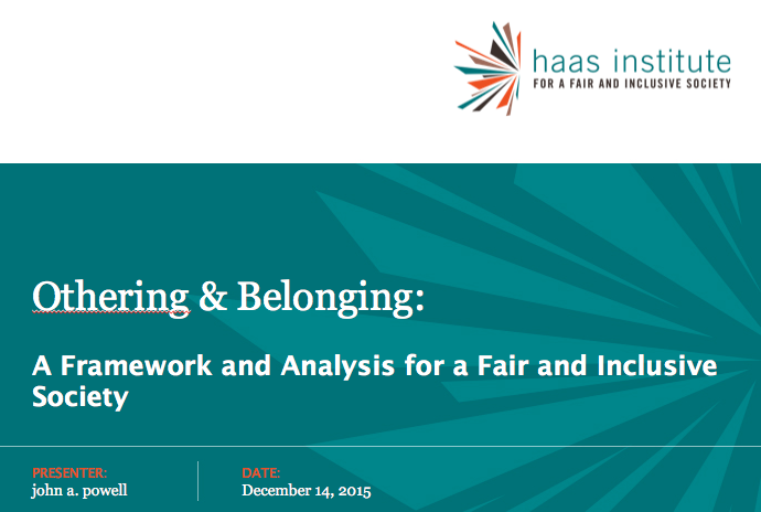 Image on Othering & Belonging: A Framework & Analysis for a Fair and Inclusive Society (Communities Creating Opportunity) 