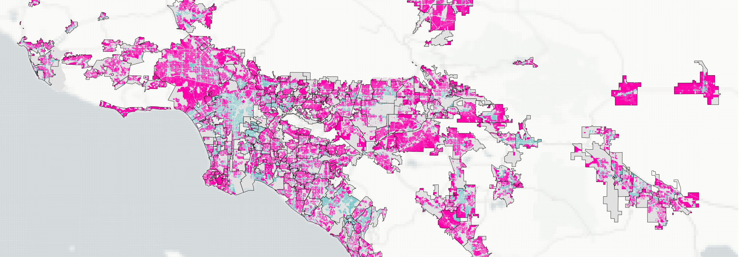SCAG map of single family zoned cities