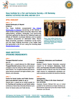 April May 2014 Monthly Bulletin