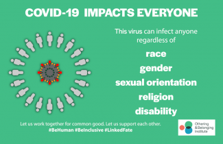 Infographic showing that the coronavirus impacts everyone