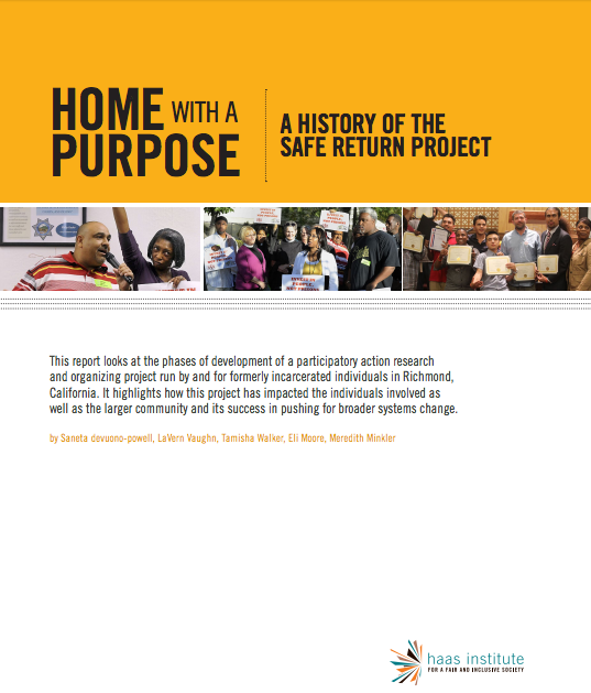 This image is a cover page for the Home with a Purpose: A History of the Safe Return Project