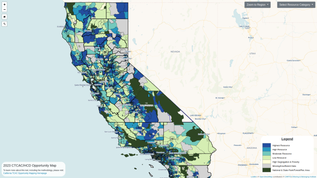California opportunity map