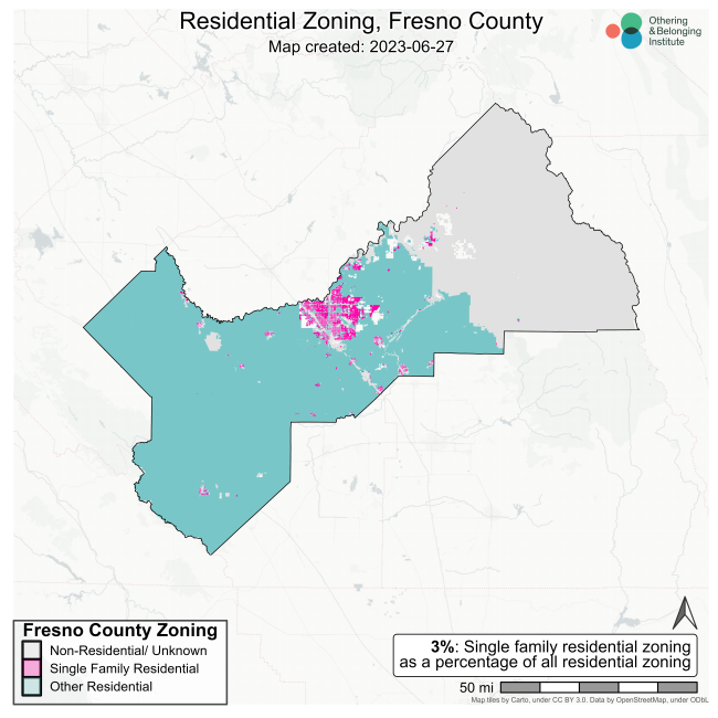Fresno region zoning map