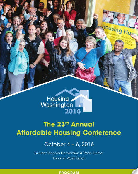 23rd Annual Housing Conference Program Cover