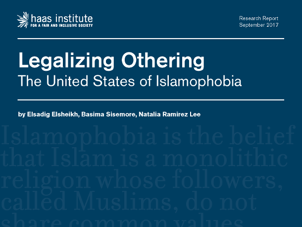 Legalizing islamophobia report cover