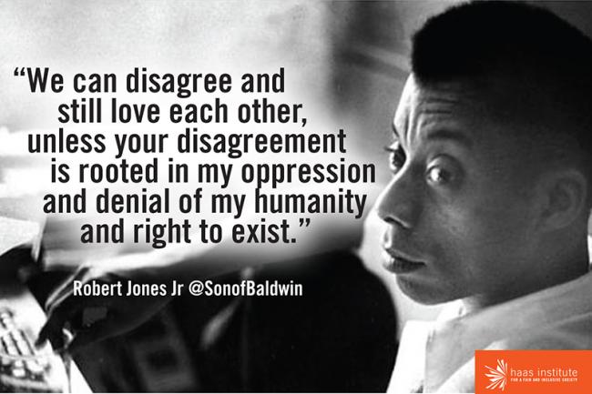 James Baldwin quote card