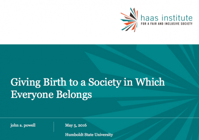 Image on Giving Birth to a Society in Which Everyone Belongs